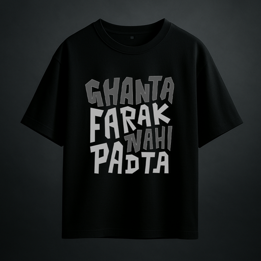 Ghanta farak Oversize Drop shoulder t shirt