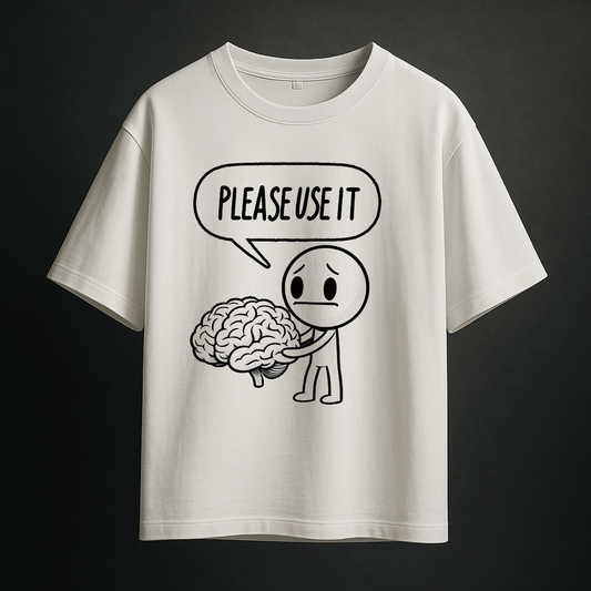 brainless Oversize Drop shoulder t shirt