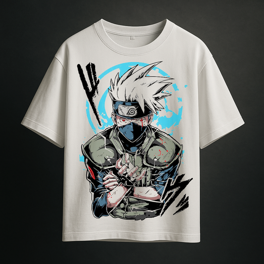 Kakashi white oversize t shirt