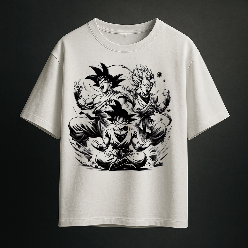 Goku Evolution T-Shirt – Dragon Ball Z Edition