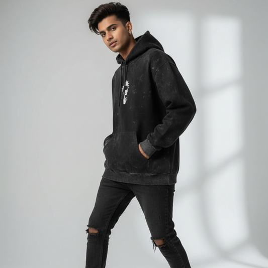 Gojo Unisex Acid Washed Hoodie