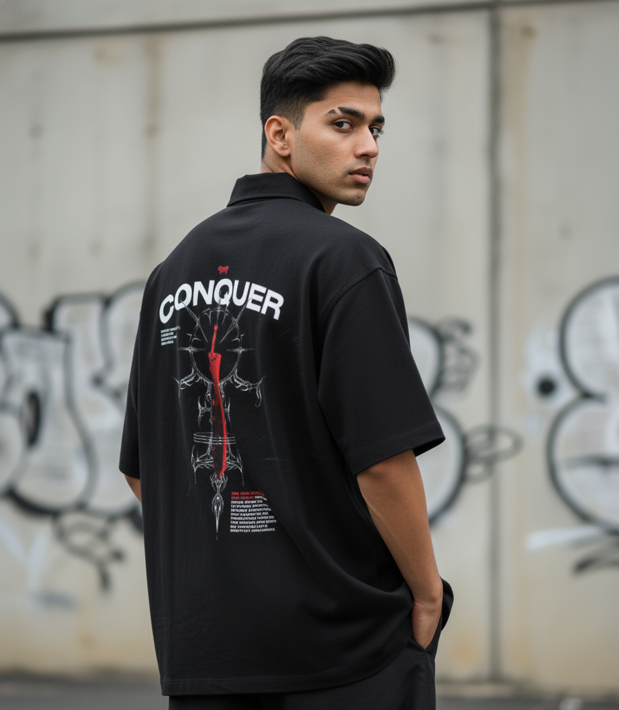 Conquer Unisex Oversized Shirt
