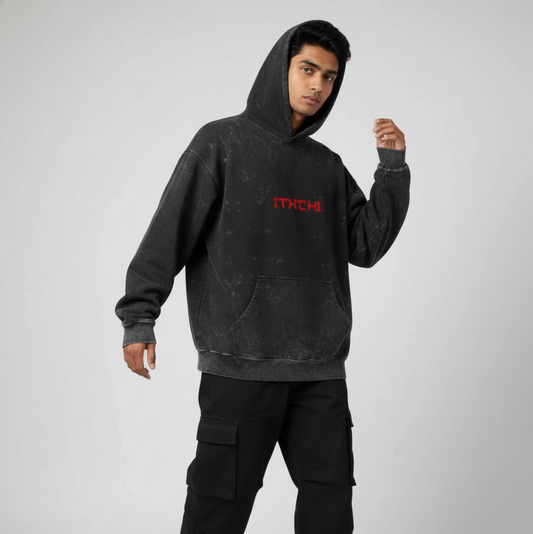 Itachi Unisex Acid Washed Hoodie