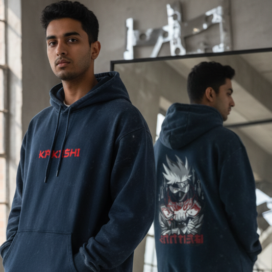 Kakashi Unisex Acid Washed Hoodie
