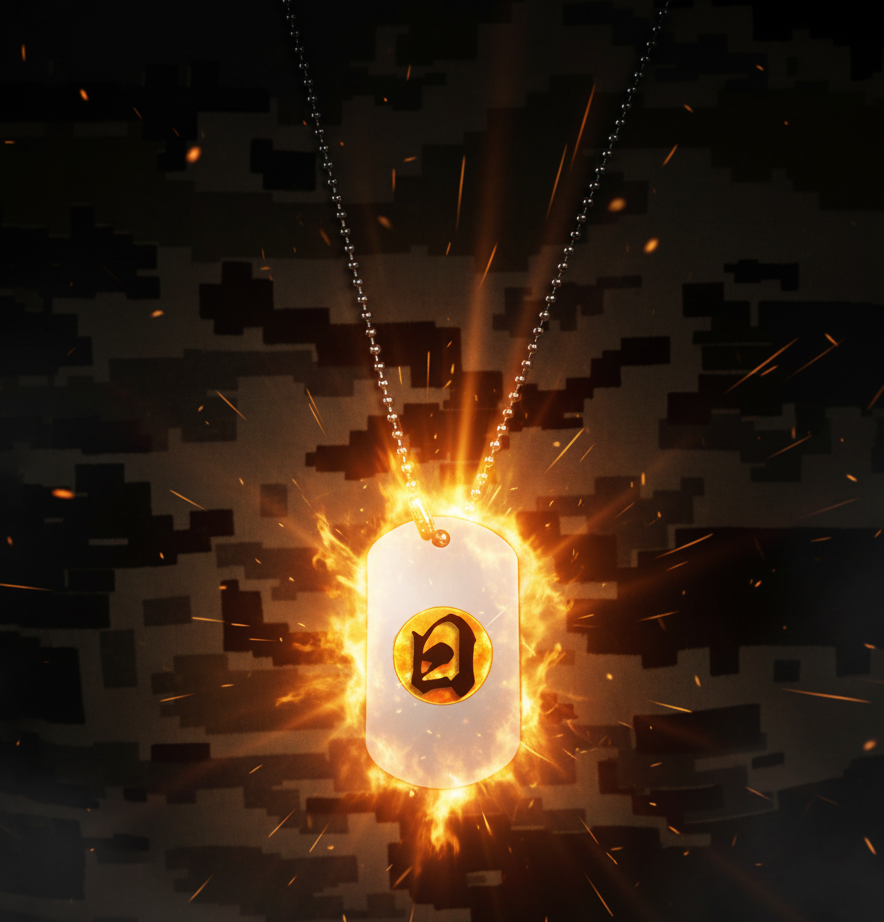 Sun breathing Dog Tag