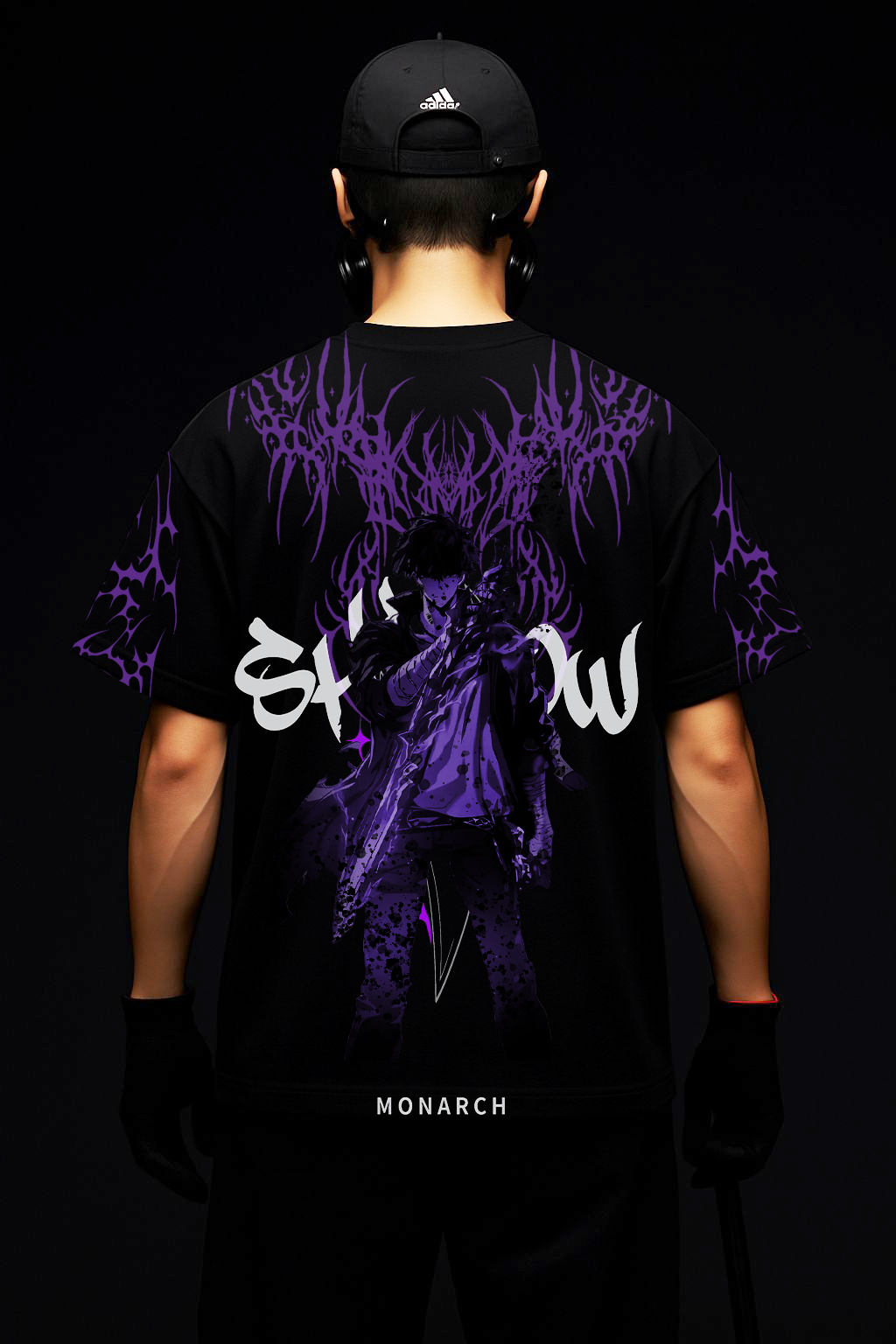 ULTIMATE SHADOW MONARCH oversize drop shoulder t shirt